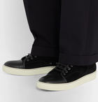 Lanvin - Cap-Toe Suede and Leather Sneakers - Black