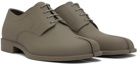 Maison Margiela Taupe Recycled Rubber Tabi Oxfords