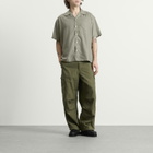 Neighborhood Men's Solid Color Hawaiian Logo Shirt in Sage Green