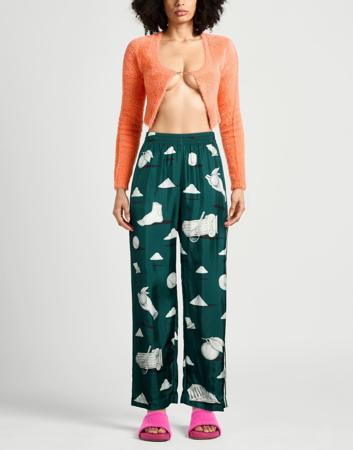 Casablanca Womens Pants Dark in Green