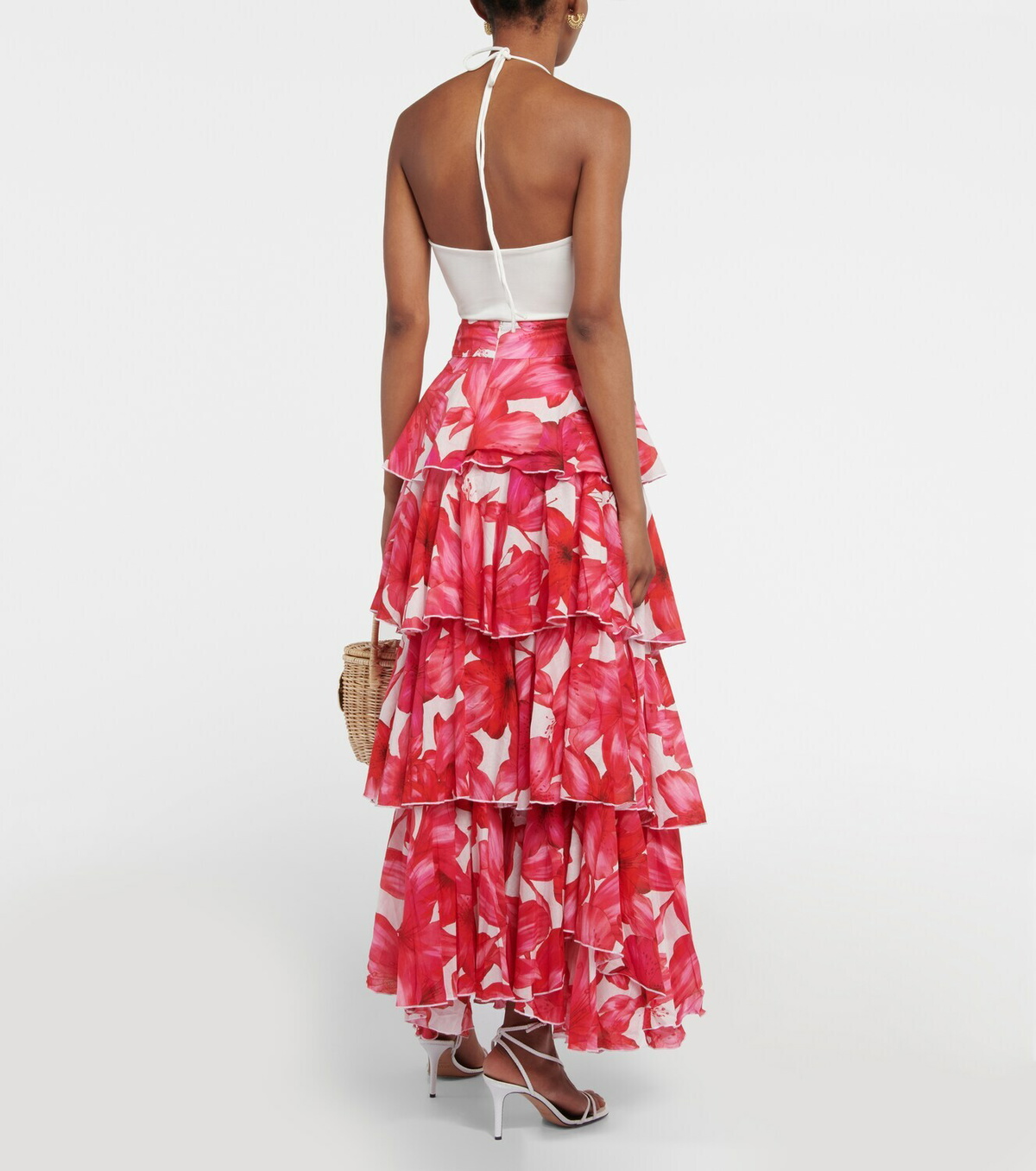 関税込 Alexandra Miroコットンマキシスカート Alexandra Miro Cordelia floral cotton maxi skirt Alexandra Miro