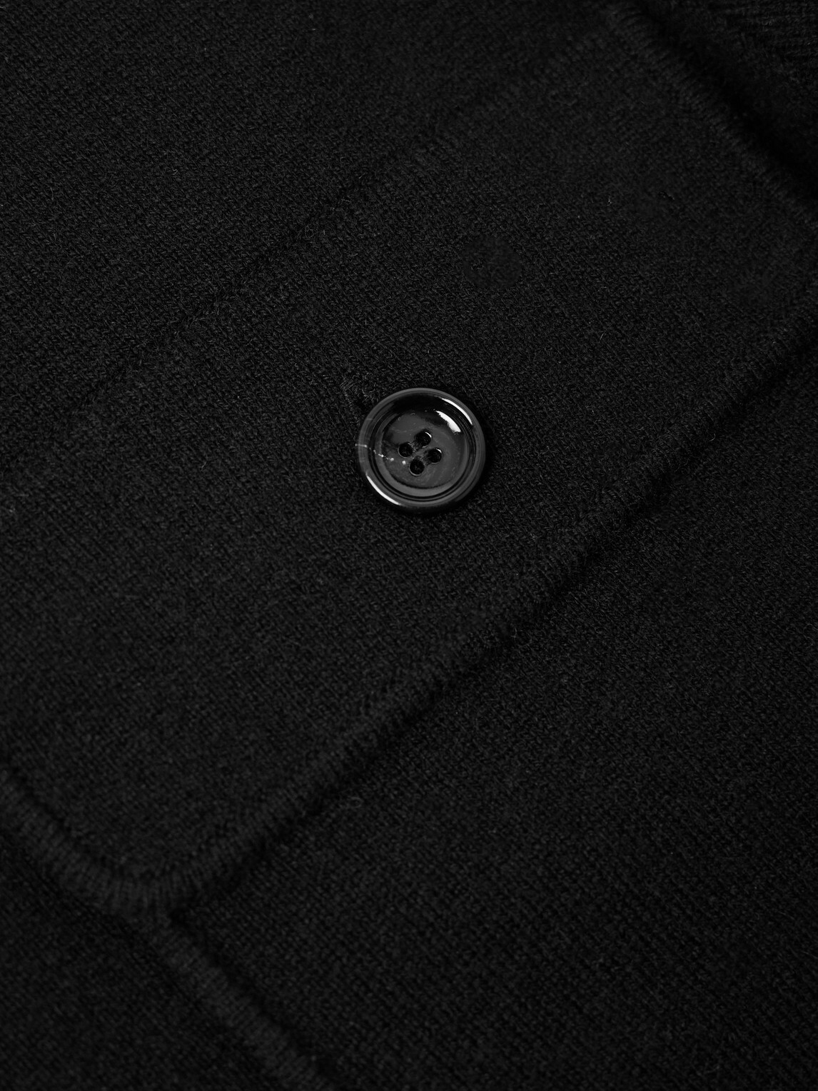 Allude - Virgin Wool and Cashmere-Blend Cardigan - Black