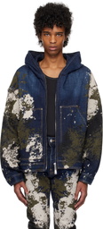 Dsquared2 Navy Workwear Zipped Denim Jacket