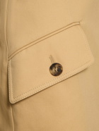 ALBERTA FERRETTI Cotton Gabardine Pencil Skirt with pockets
