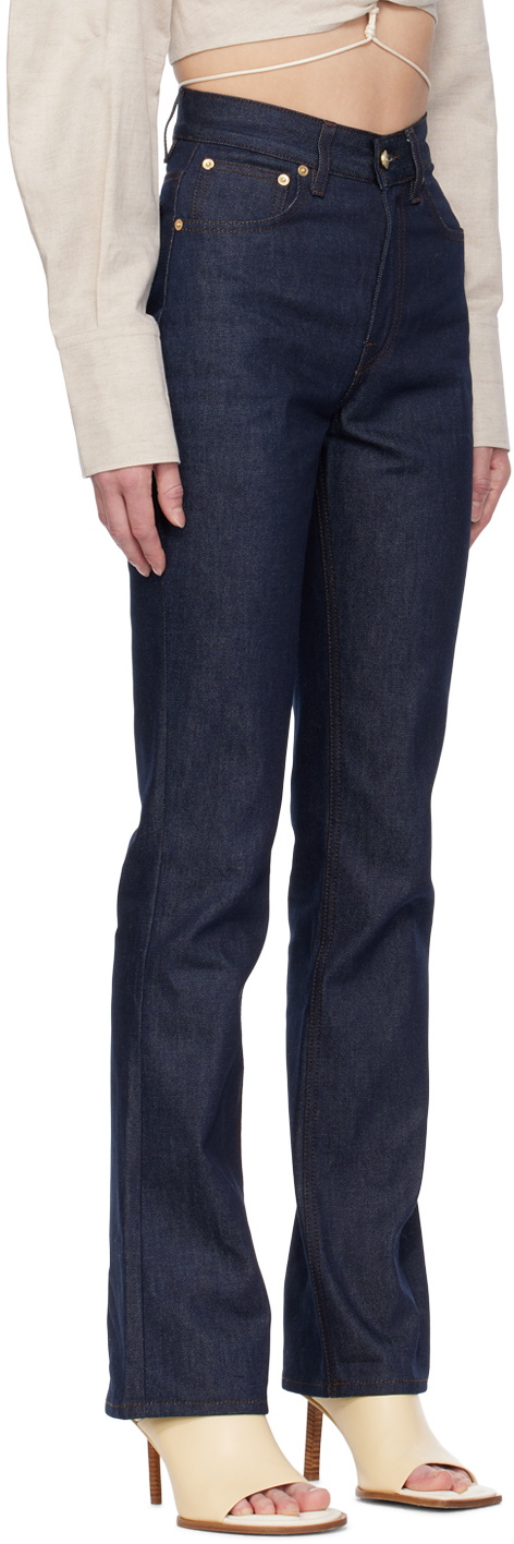 JACQUEMUS LE CHOUCHOU ストレートデニム Jacquemus Navy Le Chouchou 'Le de Nîmes' Jeans Jacquemus