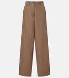 The Row Fadry cotton-blend gabardine wide-leg pants