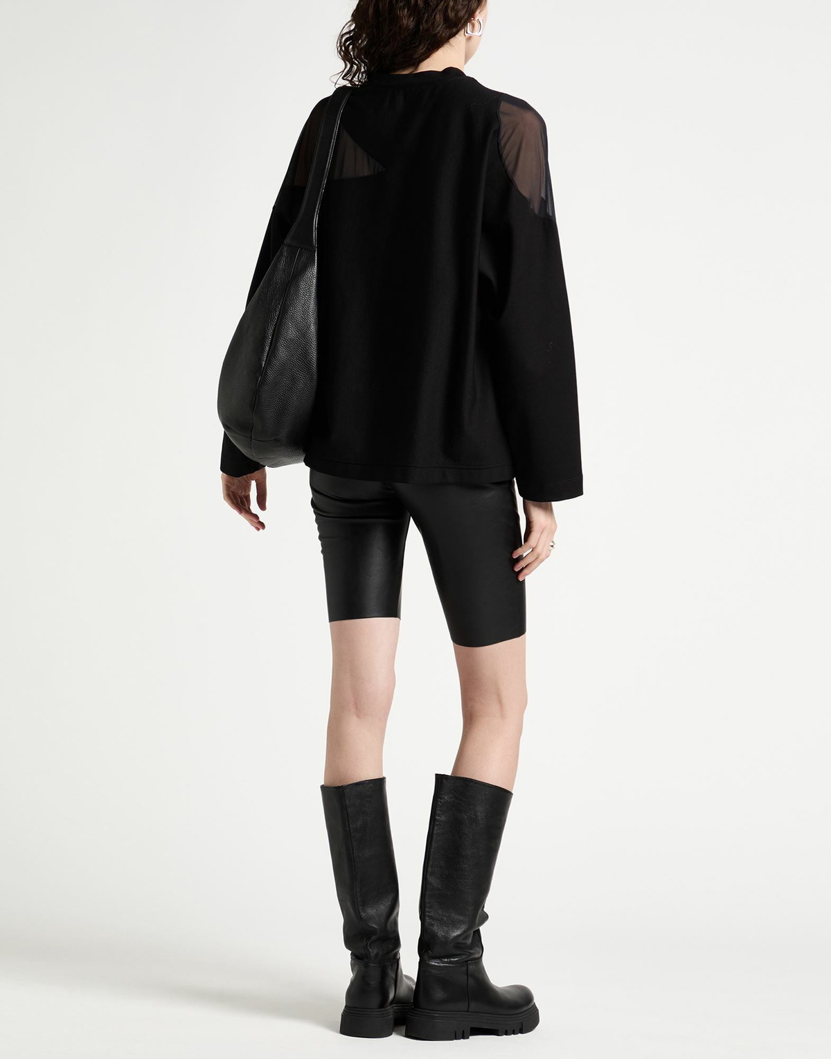 Jijil Womens T-shirt in Black