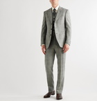 Kingsman - Conrad Slim-Fit Checked Wool Trousers - Blue