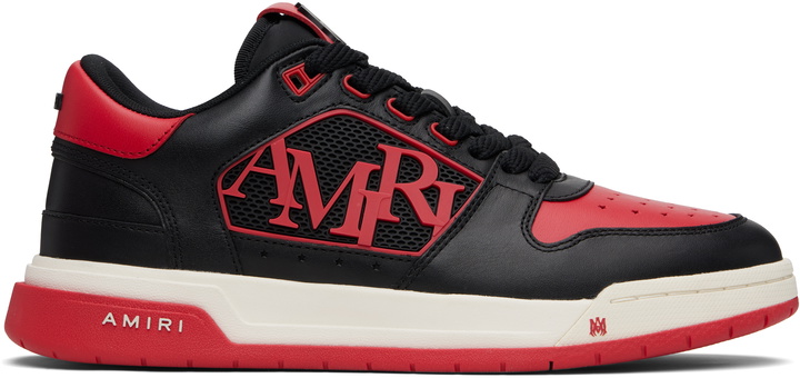 Photo: AMIRI Black & Red Classic Low Sneakers