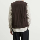 Ranra Men's Mill Viscose Cotton Vest in Black Coffee