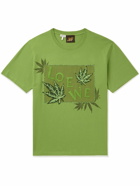 Loewe - Paula's Ibiza Logo-Embroidered Cotton-Jersey T-Shirt - Green