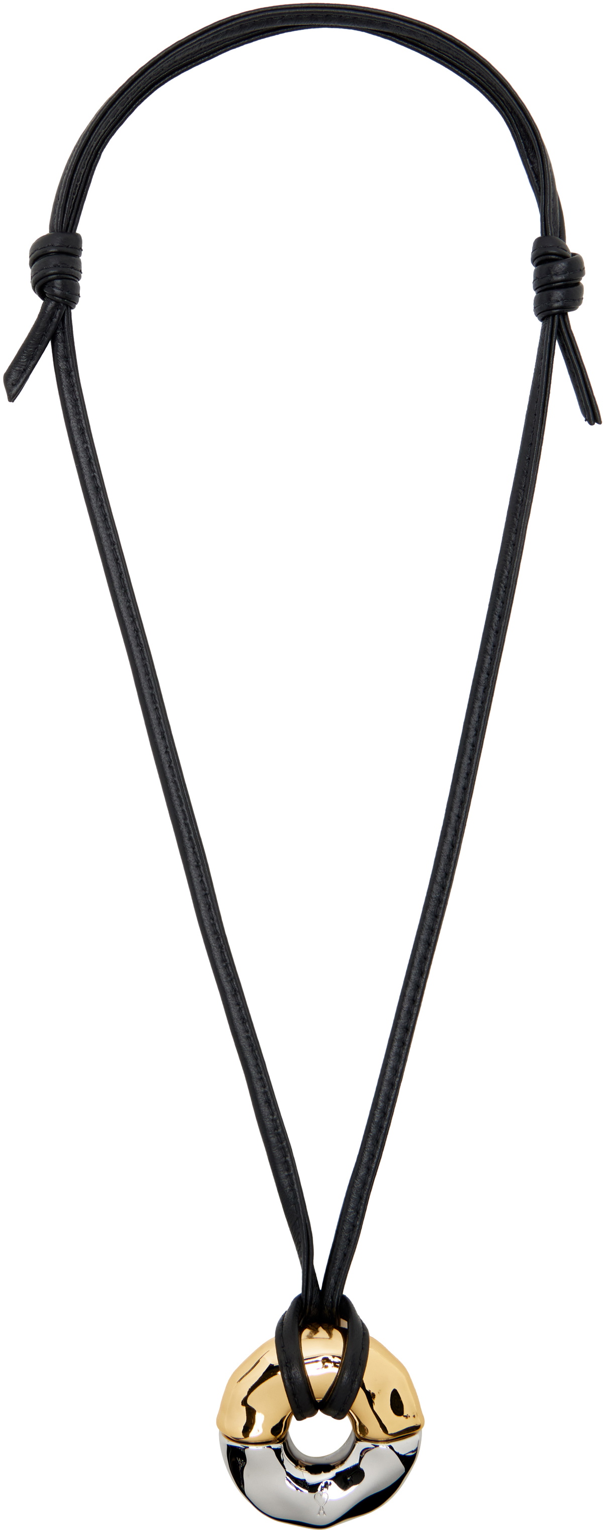 AMI Paris Brass Dune Necklace