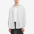 MKI Men's Striped Shirt in Black Stripe