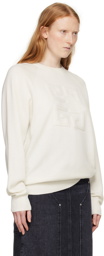 Givenchy White 4G Sweater