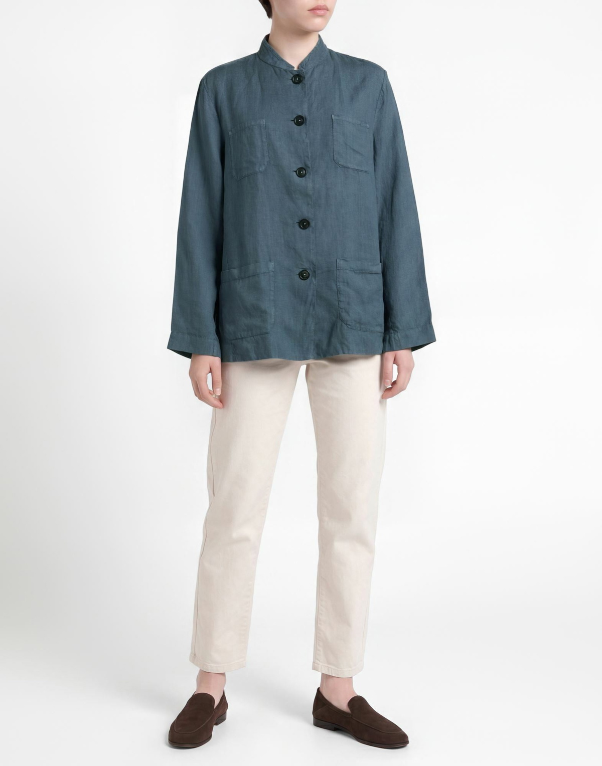Massimo Alba Womens Shirt Slate in Blue
