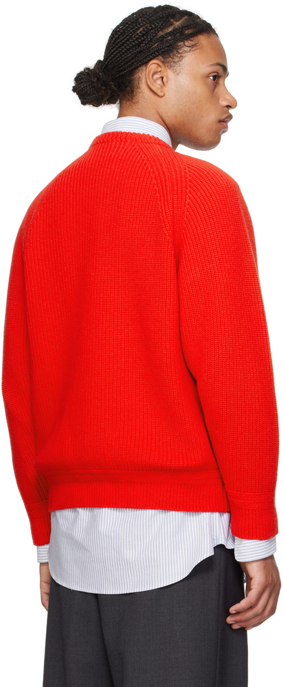 Bally Red Merino Wool Sweater