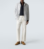 Brioni Linen and cotton straight pants