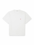 CELINE - Logo-Embroidered Cotton-Jersey T-Shirt - White