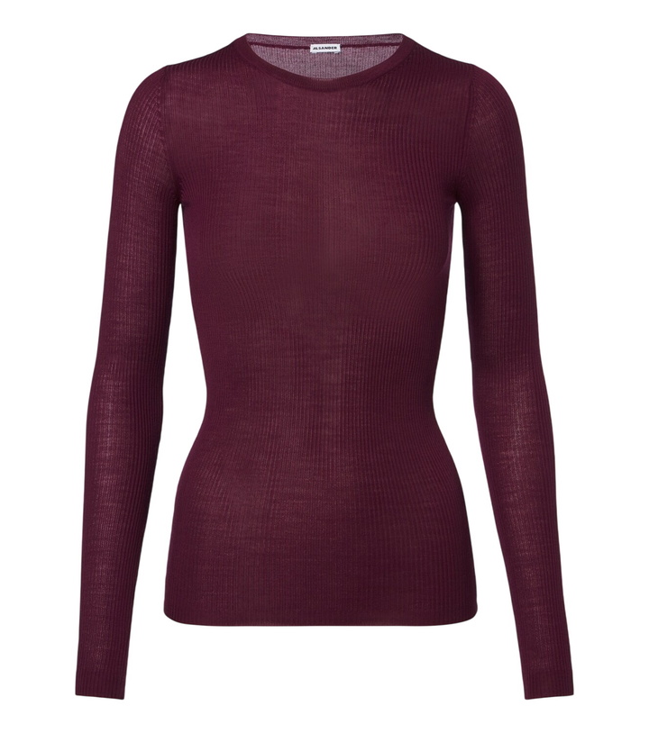Photo: Jil Sander Ribbed-knit wool sweater