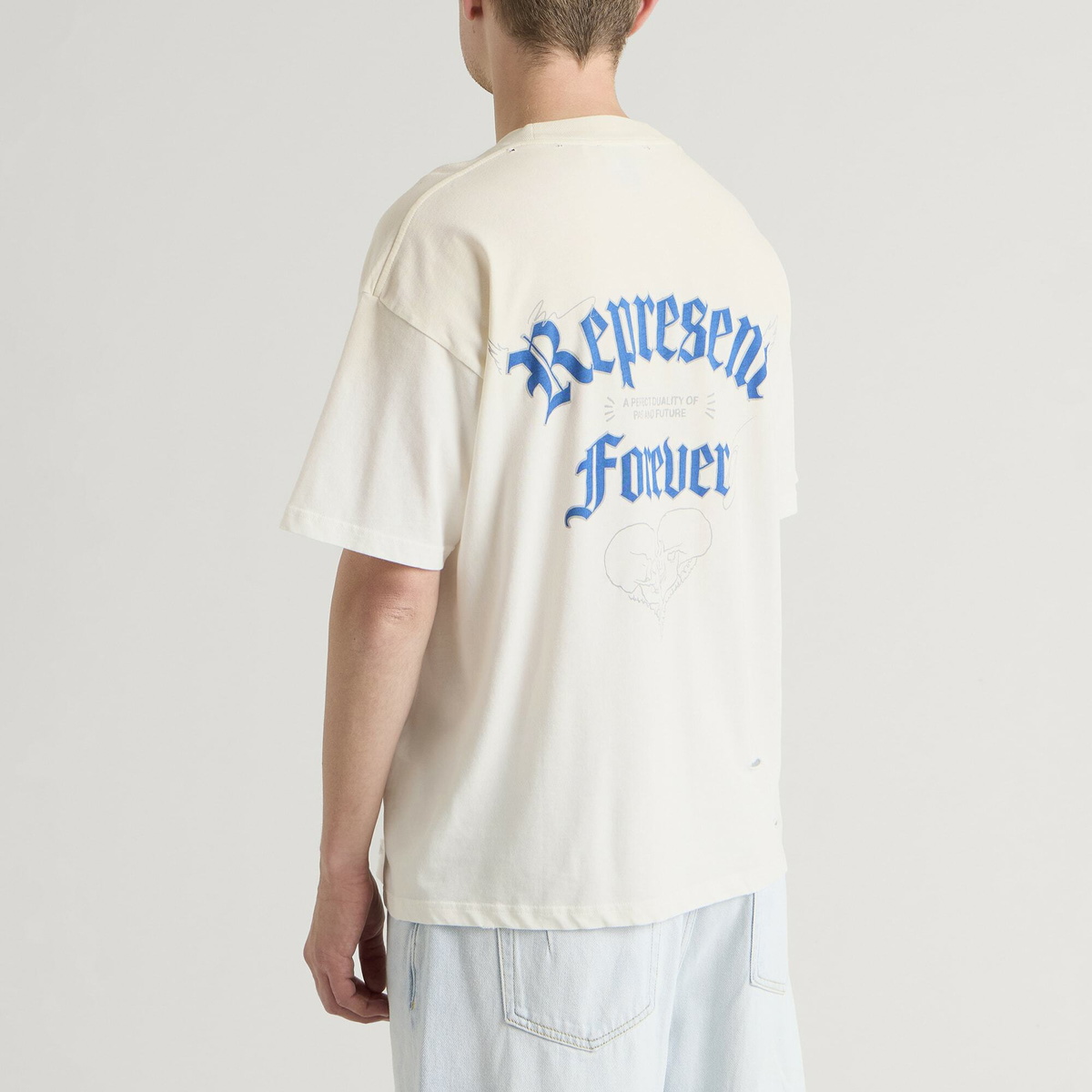 Represent Men's Duality T-Shirt in Flat White
