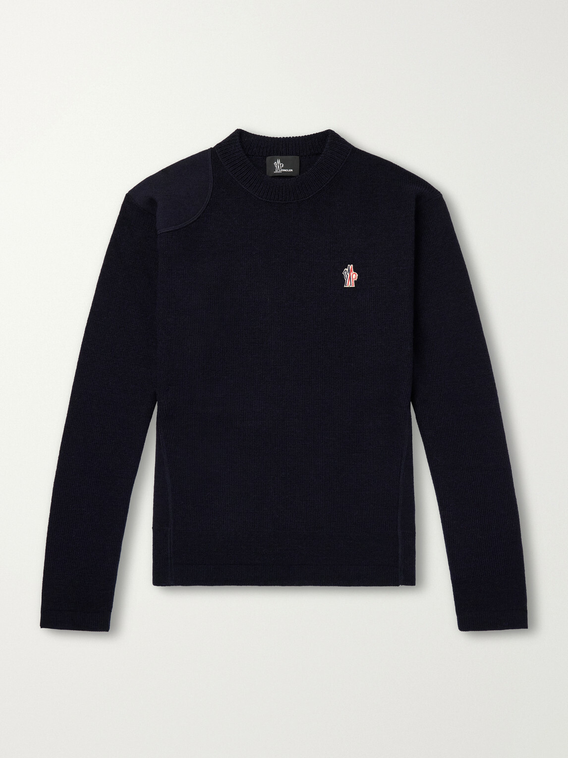 Moncler Grenoble - Logo-Appliquéd Virgin Wool Base Layer - Blue