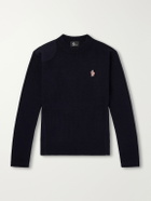 Moncler Grenoble - Logo-Appliquéd Virgin Wool Base Layer - Blue