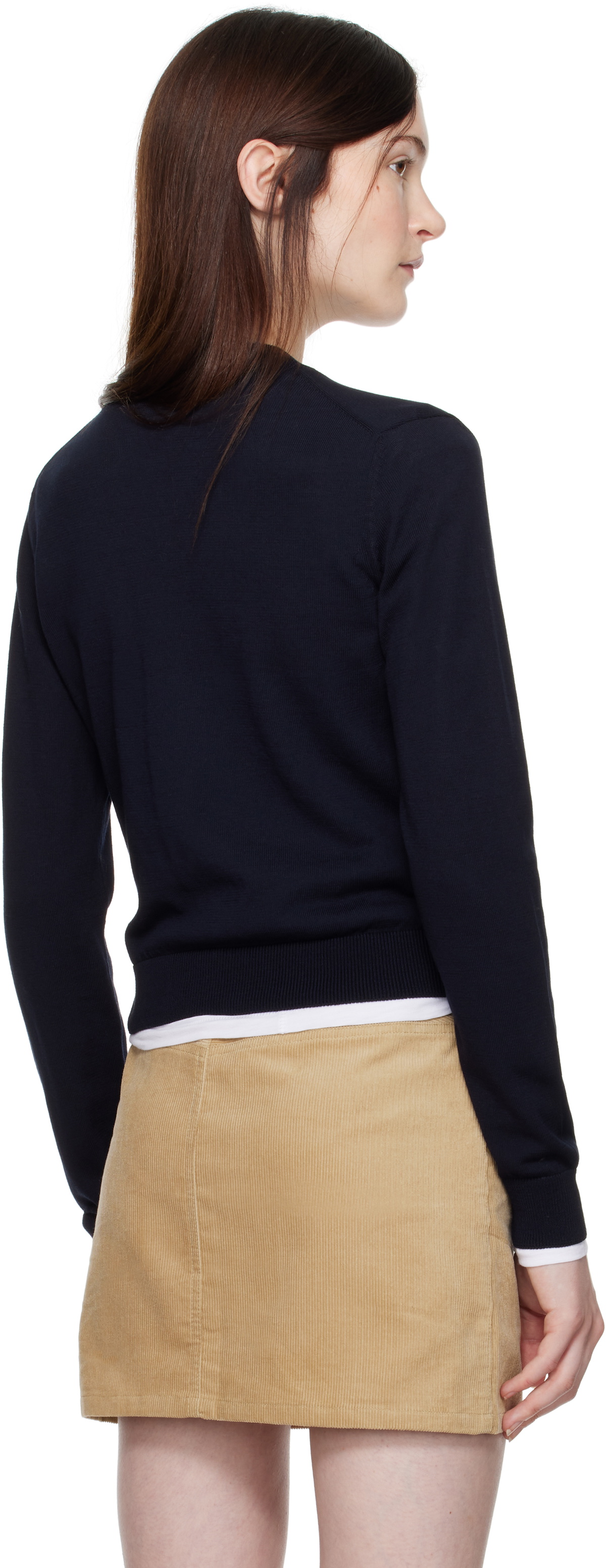 A.P.C. Navy Josephine Cardigan
