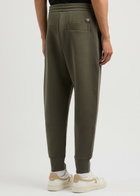 Emporio Armani Logo Cotton-blend Sweatpants Khaki
