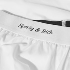 Sporty & Rich Cassie Boxer Short in White