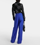 Burberry Virgin wool wide-leg pants