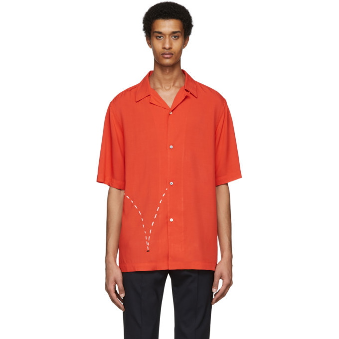 Photo: Paul Smith and Christoph Niemann Red Bouncing Coconut Print Short Sleeve Shirt