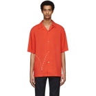 Paul Smith and Christoph Niemann Red Bouncing Coconut Print Short Sleeve Shirt