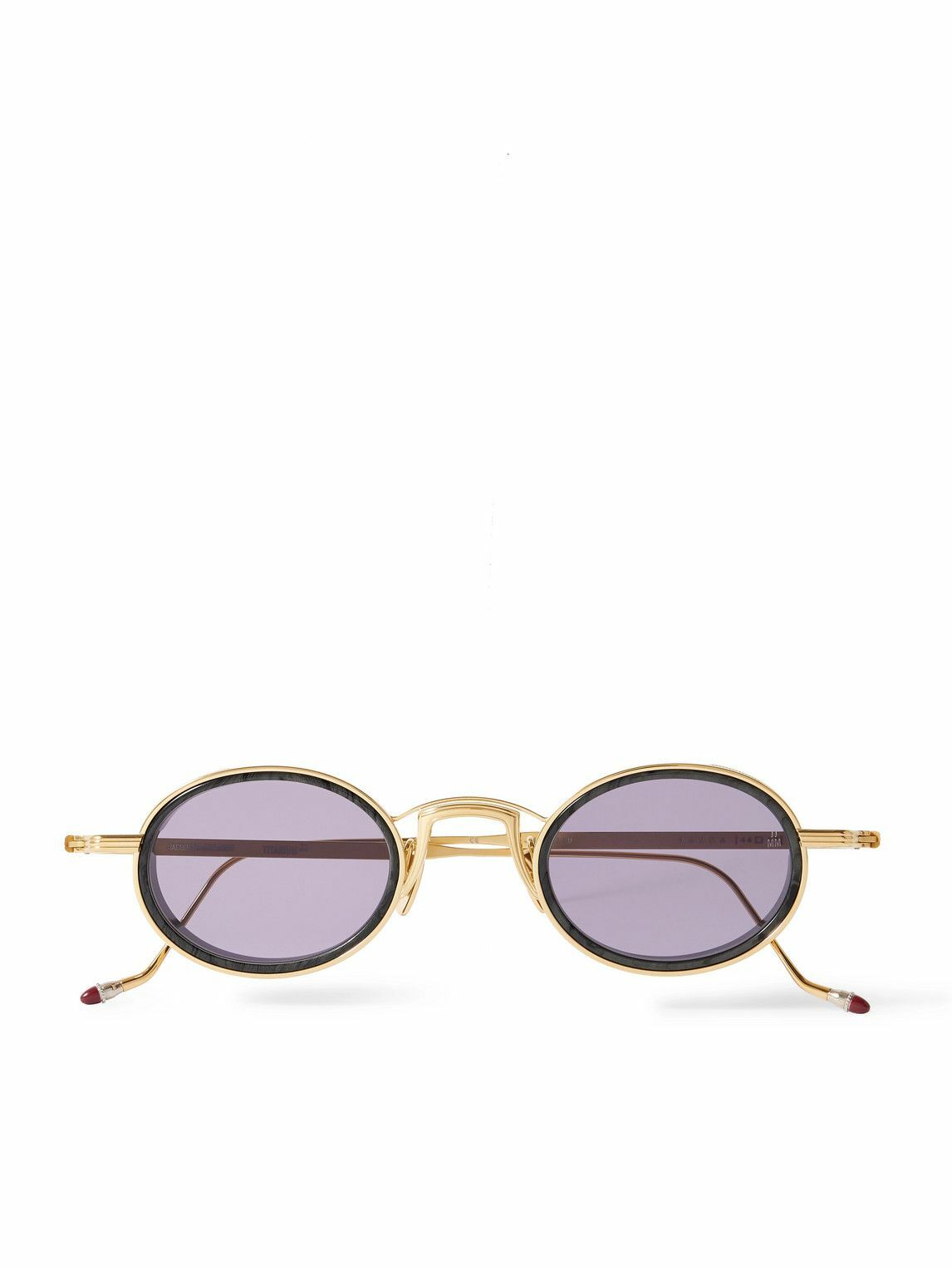 Jacques Marie Mage - Varda Oval-Frame Gold-Tone and Acetate Sunglasses