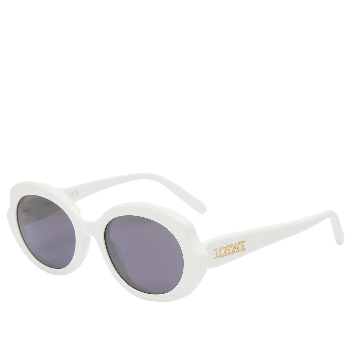 Loewe Eyewear Women's Loewe Slim Sunglasses in Ivory/Smoke Loewe