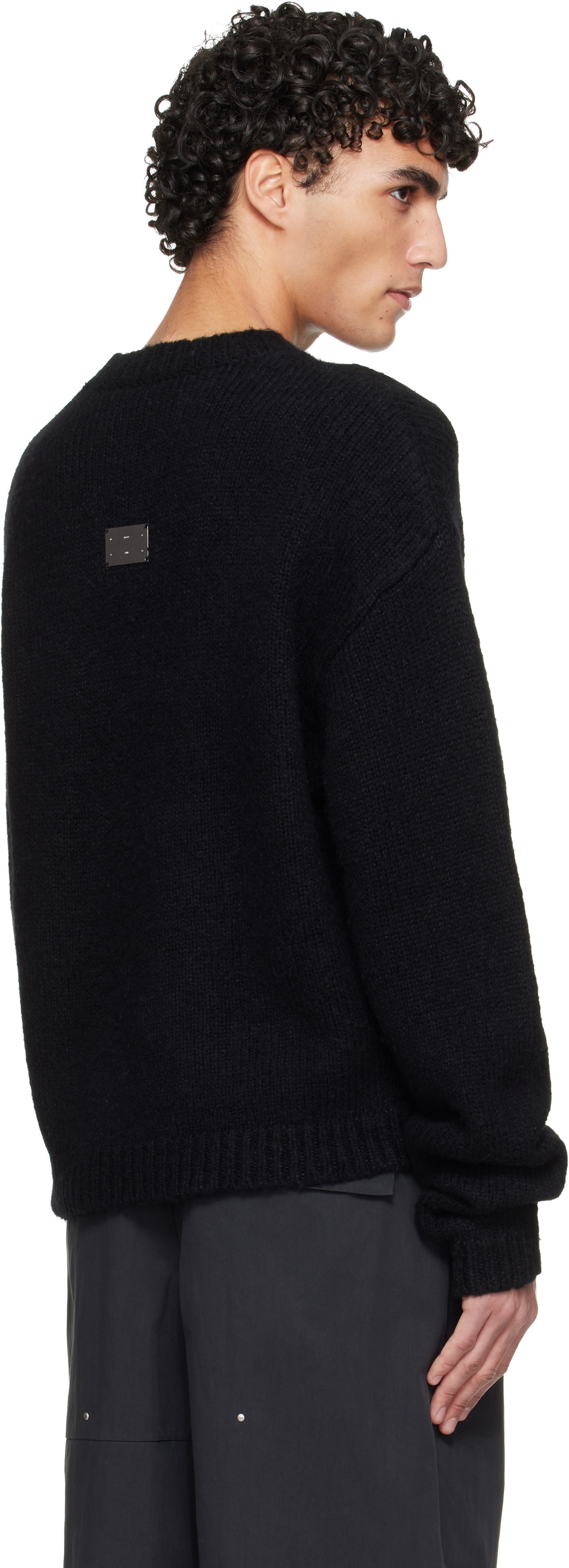 HELIOT EMIL Black Roan Alpaca Knit Sweater