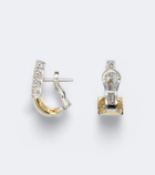Yeprem Golden Strada 18kt gold huggie earrings with diamonds