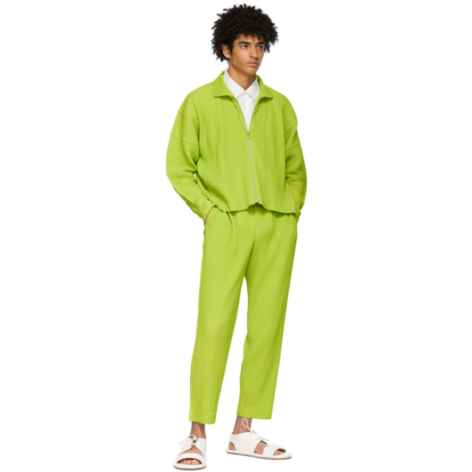 HOMME PLISSÉ ISSEY MIYAKE カットソー ライムグリーン Homme Plisse