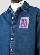 Logo-Patch Denim Shirt in Blue