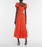 Caroline Constas Hayden embroidered midi dress