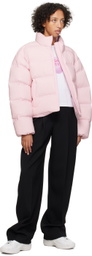 Alexander Wang Pink Cropped Down Jacket