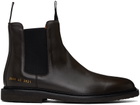 Common Projects Brown Classic Leather Chelsea Boots