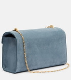 Savette Symmetry Chain Mini suede crossbody bag