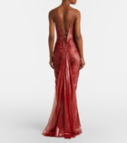 Maria Lucia Hohan Cecilia draped silk muslin bustier gown
