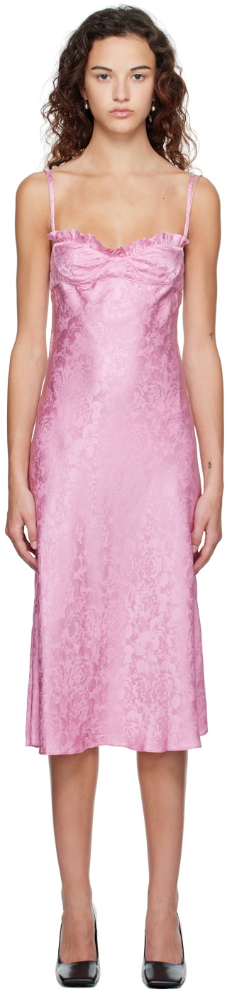 The Garment Pink Toulouse Midi Dress
