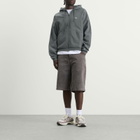 Dime Men's Classic Small Logo Zip Hoodie in Granite