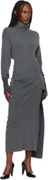 Lanvin Gray Wool & Cashmere Maxi Dress
