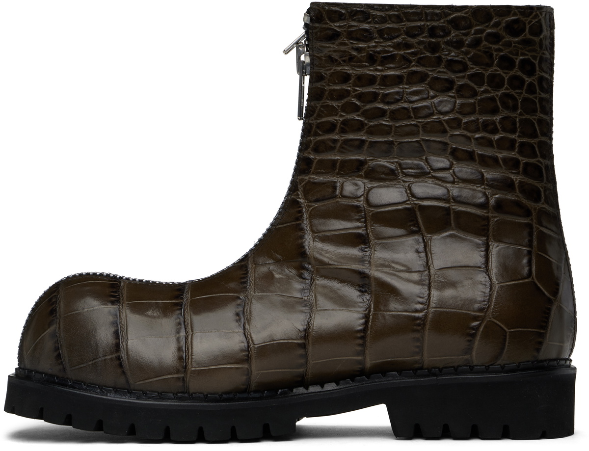 NO IDEA Khaki Big Foot 2 Zip 2 Layer Boots