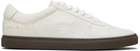 Common Projects Off-White BBall Slim Gum Brown Sole Sneakers