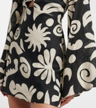 Cala de la Cruz Vera printed linen minidress