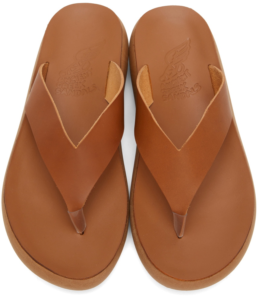 Ancient Greek Sandals Tan Comfort Sole Charys Sandals Ancient